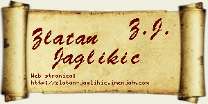 Zlatan Jaglikić vizit kartica